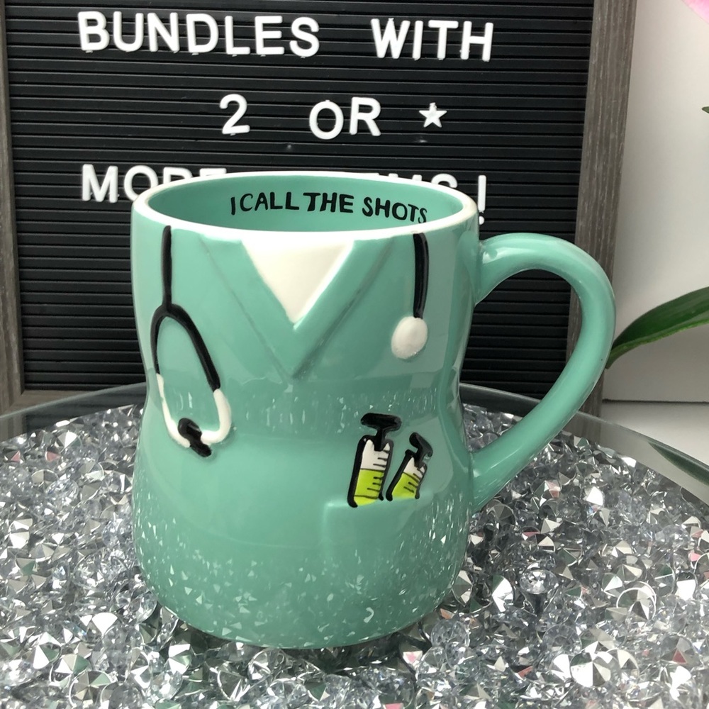 New with tags “ I call the shots “ nurse / doctor / medical professional mug